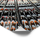 Black Friday advert with original spin art Perfect Poster (Hoek)