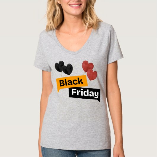 Black Friday Balloons – Grey big deal for Women  T-shirt (Voorkant)
