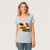Black Friday Balloons – Grey big deal for Women  T-shirt (Voorkant volledig)