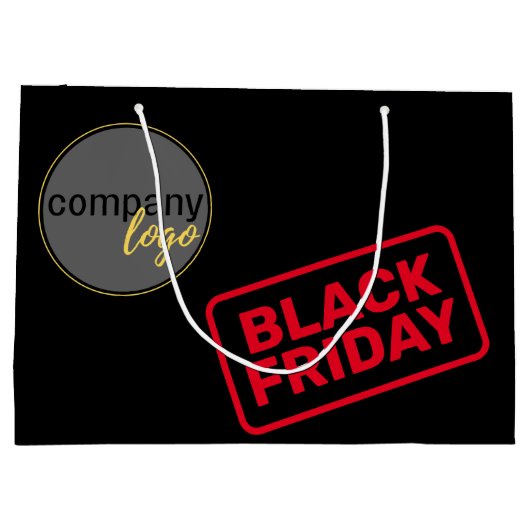 BLACK FRIDAY BUSINESS BEDRIJF EIGEN LOGO SHOPPING GROOT CADEAUZAKJE (Achterkant)
