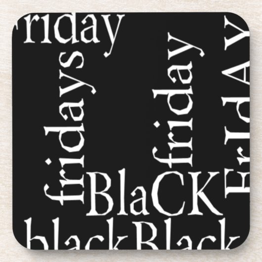Black Friday Design Bier Onderzetter (Voorkant)