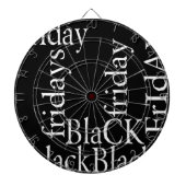 Black Friday Design Dartbord (Voorkant)