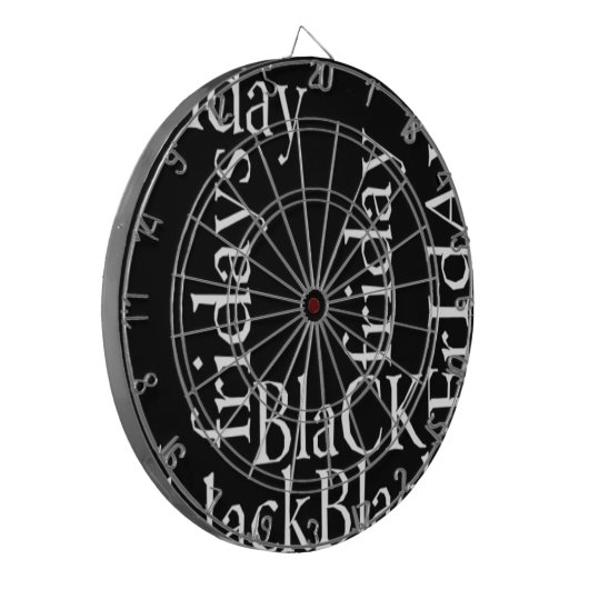 Black Friday Design Dartbord (Voorkant Links)