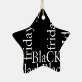 Black Friday Design Keramisch Ornament (Rechts)