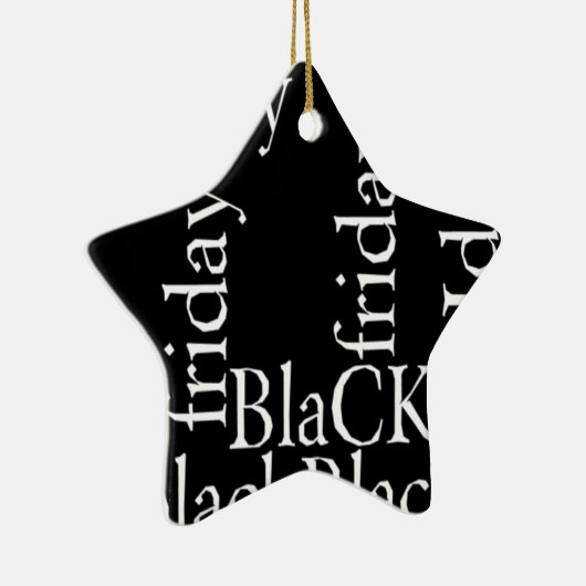 Black Friday Design Keramisch Ornament (Rechts)