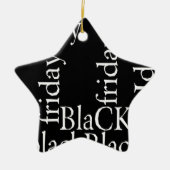 Black Friday Design Keramisch Ornament (Voorkant)