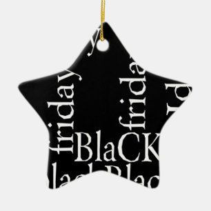 Black Friday Design Keramisch Ornament
