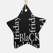 Black Friday Design Keramisch Ornament (Links)