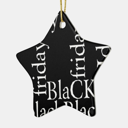 Black Friday Design Keramisch Ornament (Links)