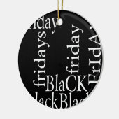 Black Friday Design Keramisch Ornament (Links)