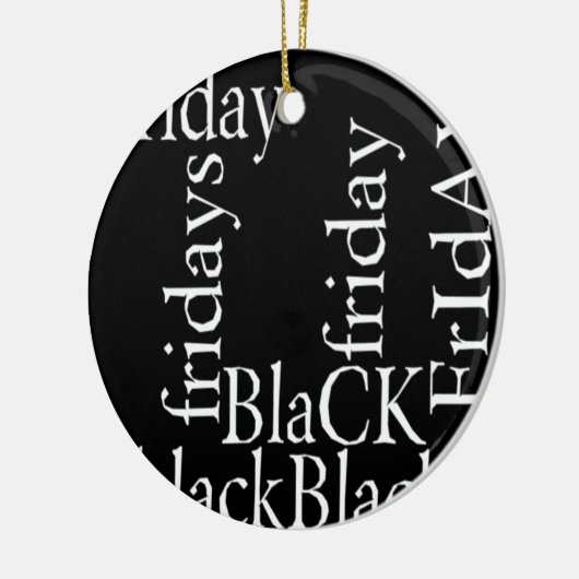 Black Friday Design Keramisch Ornament (Links)