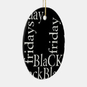 Black Friday Design Keramisch Ornament (Rechts)