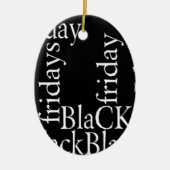 Black Friday Design Keramisch Ornament (Voorkant)