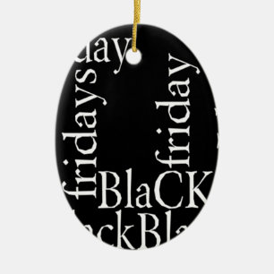 Black Friday Design Keramisch Ornament