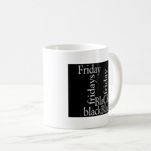 Black Friday Design Koffiemok (Voorkant rechts)