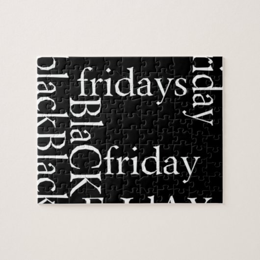Black Friday Design Legpuzzel (Horizontaal)