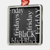 Black Friday Design Metalen Ornament (Links)