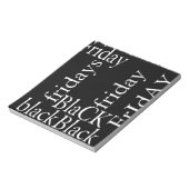 Black Friday Design Notitieblok (Linkerzijde)
