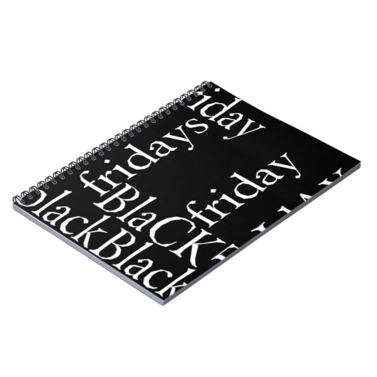 Black Friday Design Notitieboek (Linkerzijde)