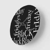 Black Friday Design Ronde Klok (Hoek)