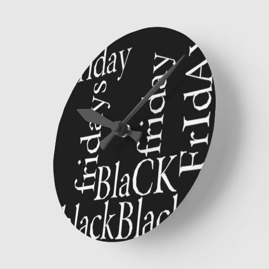 Black Friday Design Ronde Klok (Hoek)