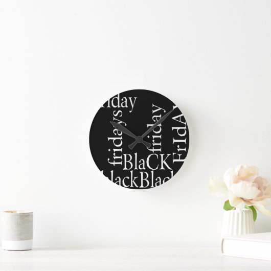 Black Friday Design Ronde Klok (Huis)