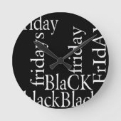 Black Friday Design Ronde Klok (Voorkant)