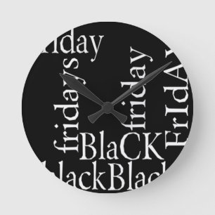 Black Friday Design Ronde Klok