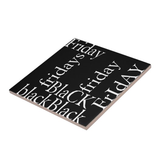 Black Friday Design Tegeltje (Zijkant)
