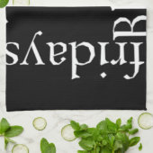 Black Friday Design Theedoek (Gevouwen)