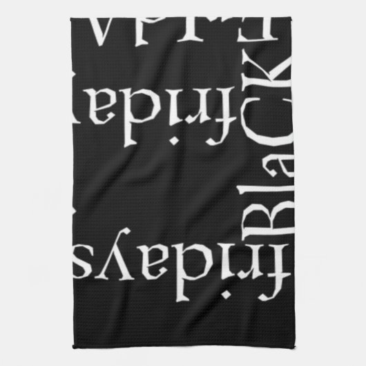 Black Friday Design Theedoek (Verticaal)