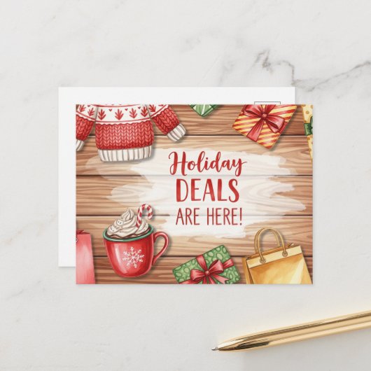 Black Friday en Cyber Monday Briefkaart (Voorkant / Achterkant in situ)