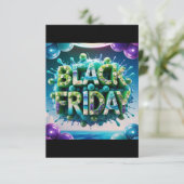 Black Friday geïnspireerd door natuur Save The Date (Staand voorkant)