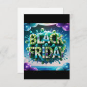 Black Friday geïnspireerd door natuur Save The Date (Voorkant / Achterkant)