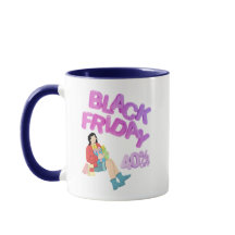 Black Friday Mok - Blauwe & Witte Koffiekop | 40% 