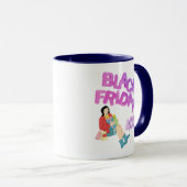 Black Friday Mok - Blauwe & Witte Koffiekop | 40%  (Voorkant rechts)