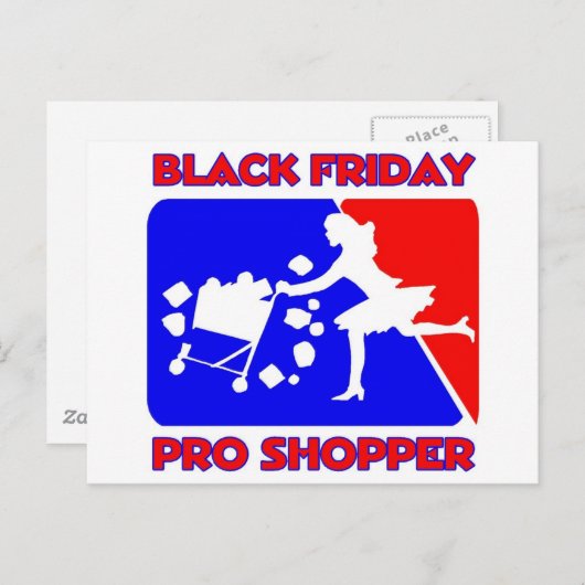 Black Friday Pro Shopper Briefkaart (Voorkant / Achterkant)