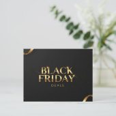 Black Friday Promoties Briefkaart (Staand voorkant)