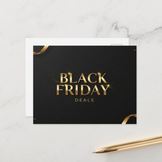 Black Friday Promoties Briefkaart (Voorkant / Achterkant in situ)