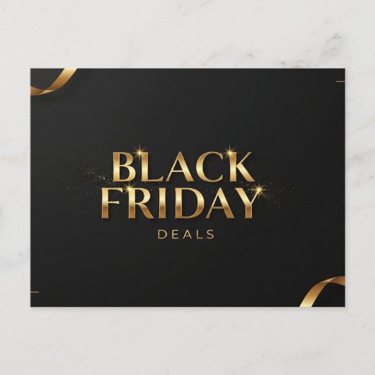 Black Friday Promoties Briefkaart (Voorkant)
