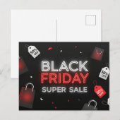 Black Friday Promoties Briefkaart (Voorkant / Achterkant)