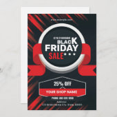 Black Friday Promotional Sale Flyer Kaart (Voorkant / Achterkant)