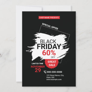 Black Friday Promotionele Sale Flyer Sjabloon