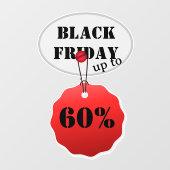 Black Friday Raamsticker (Vel)