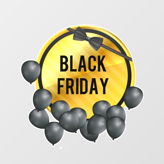 Black Friday Raamsticker (Vel)