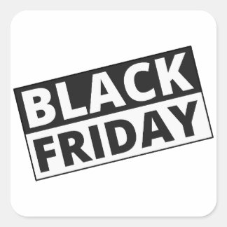 Black Friday Retail Sticker Promotie