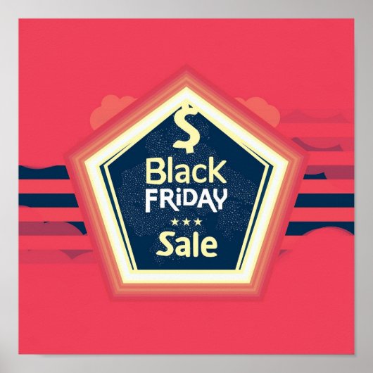 Black Friday Sale Ad  Poster (Voorkant)