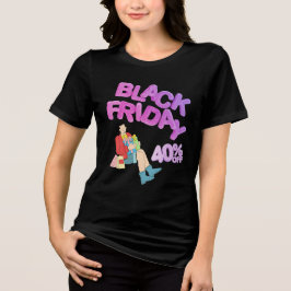 Black Friday Sale | Bold Women's Black T-Shirt 
