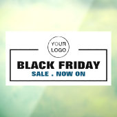 Black Friday Sale en bedrijfslogo Raamsticker (Vel 3)