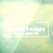 Black Friday Sale en bedrijfslogo Raamsticker (Vel 3)